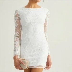 Altar'd State White Lace Mini Dress